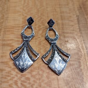 Silver Marcasite earrings